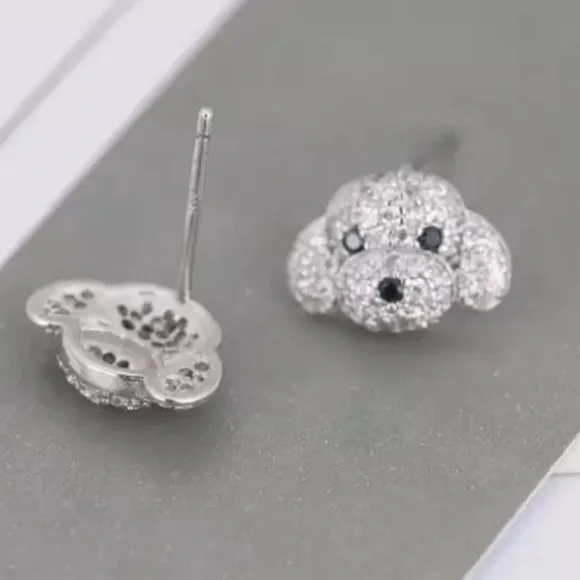 😍- 🐩 super cute push back poodle design ✨ earrings - Picture 3 of 5